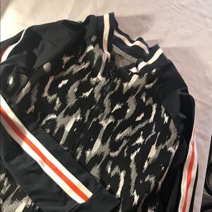 Trina Turk Black and White Patterned Jacket